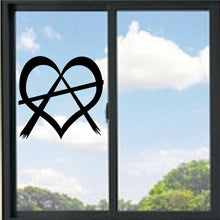 Load image into Gallery viewer, Anarchy With Heart Symbol Vinyl Decal
