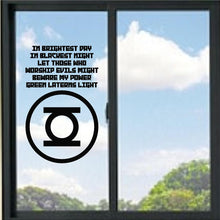 Load image into Gallery viewer, Green Lantern Logo And Words Vinyl Decal
