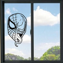 Load image into Gallery viewer, Spiderman And Venom Face Mash Up Vinyl Decal
