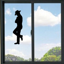 Load image into Gallery viewer, Cowboy Leaning Vinyl Decal
