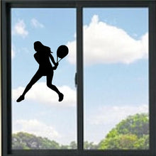 Load image into Gallery viewer, Lady Playing Tennis Vinyl Decal
