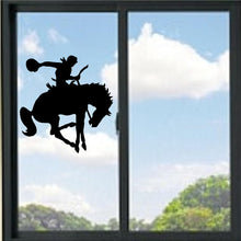 Load image into Gallery viewer, Cowboy Riding Bucking Horse #2 Vinyl Decal
