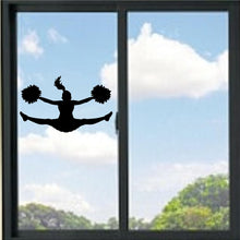 Load image into Gallery viewer, Cheerleader Doing Splits Vinyl Decal
