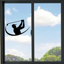 Load image into Gallery viewer, Guy Swinging Golf Club #2 Vinyl Decal
