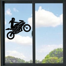 Load image into Gallery viewer, Girl Sports Bike/Motorcycle Rider Vinyl Decal
