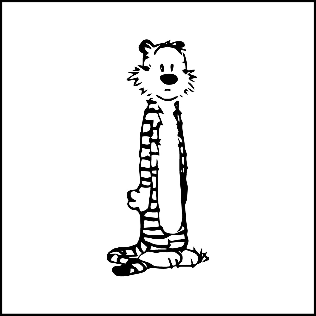 Hobbes (Calvin And Hobbes Cartoon) Vinyl Decal/Sticker