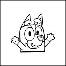 Load image into Gallery viewer, Bingo/Bluey Cartoon Vinyl Decal
