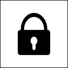 Load image into Gallery viewer, Locked Lock Vinyl Decal
