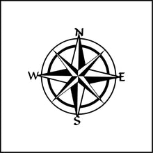 Load image into Gallery viewer, Compass Vinyl Decal

