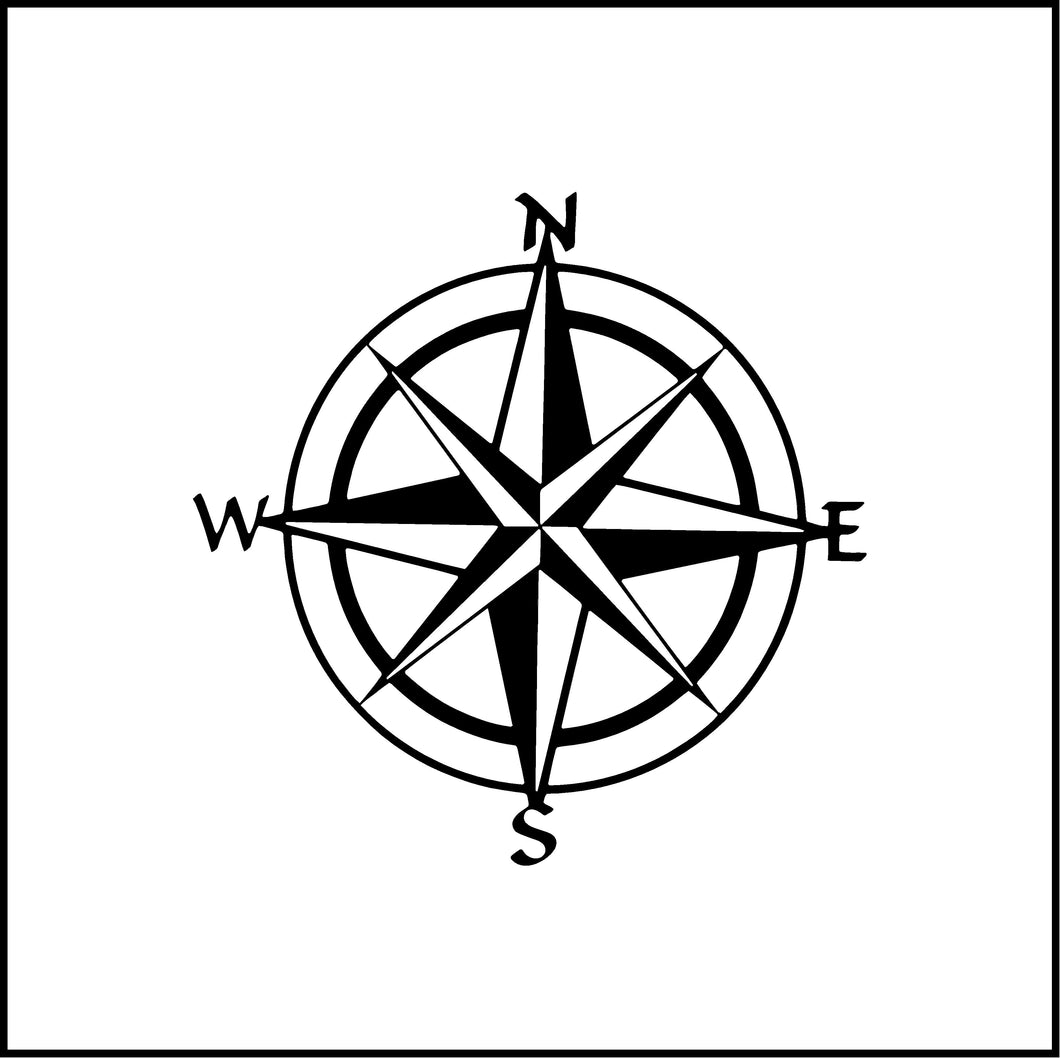 Compass Vinyl Decal