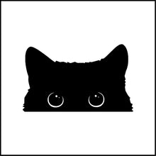 Load image into Gallery viewer, Kitten Peeking Vinyl Decal

