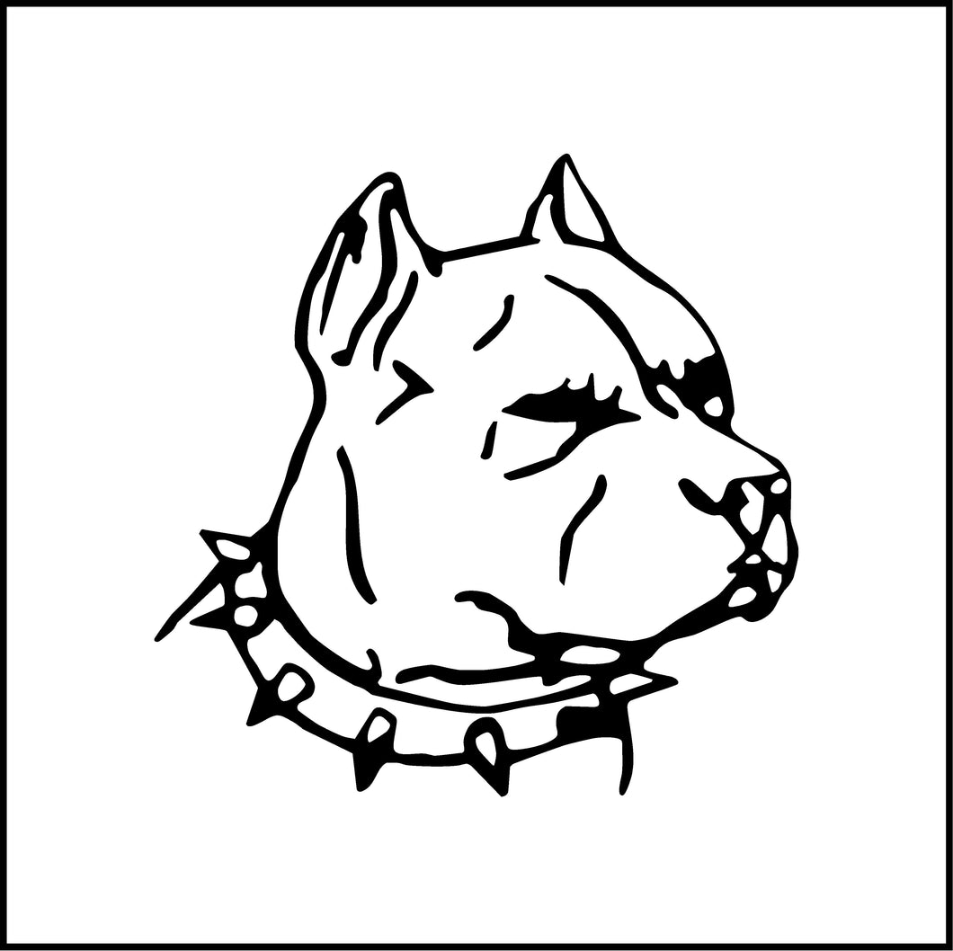 Pitbull Face Vinyl Decal/Sticker