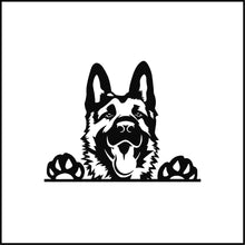 Load image into Gallery viewer, German Shepard Dog Peeking Vinyl Decal
