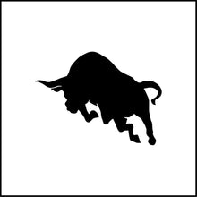 Load image into Gallery viewer, Charging Bull Silhouette #2 Vinyl Decal
