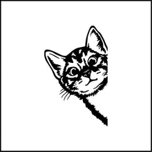Load image into Gallery viewer, Cat Peeking #2 Vinyl Decal
