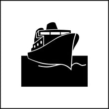 Load image into Gallery viewer, Yacht/Boat In Water Vinyl Decal
