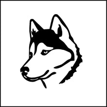 Load image into Gallery viewer, Husky Dog Head Vinyl Decal
