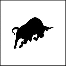 Load image into Gallery viewer, Charging Bull Silhouette #2 Vinyl Decal
