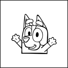Load image into Gallery viewer, Bingo/Bluey Cartoon Vinyl Decal
