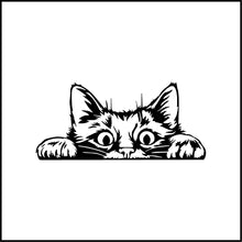 Load image into Gallery viewer, Cat Peeking #3 Vinyl Decal
