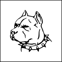Load image into Gallery viewer, Pitbull Face Vinyl Decal/Sticker
