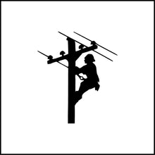 Load image into Gallery viewer, Lineman Electrician Vinyl Decal/Sticker

