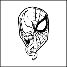 Load image into Gallery viewer, Venom And Spiderman Mash Up Vinyl Decal/Sticker
