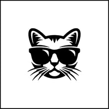 Load image into Gallery viewer, Cat With Sunglasses Vinyl Decal
