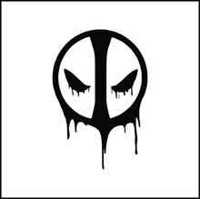 Load image into Gallery viewer, Deadpool Symbol/Logo Dripping Vinyl Decal
