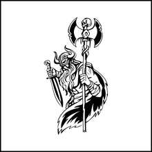 Load image into Gallery viewer, Viking With Sword Vinyl Decal
