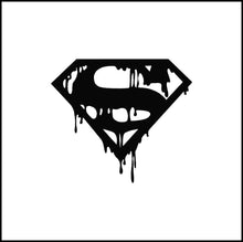 Load image into Gallery viewer, Superman Logo/Symbol Dripping Vinyl Decal
