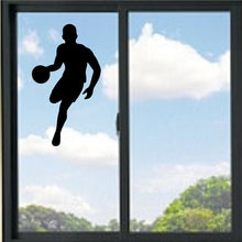 Load image into Gallery viewer, Guy Basketball Player Dribbling Ball Vinyl Decal
