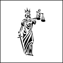Load image into Gallery viewer, Blind Lady Justice #2 Vinyl Decal

