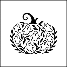 Load image into Gallery viewer, Ghost Pumpkin Jack O Lantern Vinyl Decal
