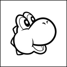 Load image into Gallery viewer, Yoshi Face/Head Vinyl Decal
