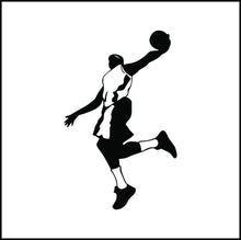 Load image into Gallery viewer, Basketball Player And Ball Vinyl Decal
