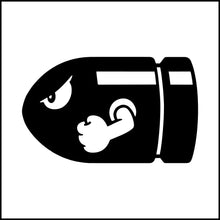 Load image into Gallery viewer, Bullet Bill Super Mario Bros. Vinyl Decal
