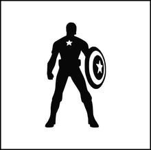Load image into Gallery viewer, Captain America Silhouette #2 Vinyl Decal
