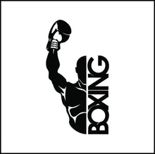 Load image into Gallery viewer, Boxing Words With Boxer Vinyl Decal
