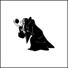 Load image into Gallery viewer, Witch With Poison Apple Vinyl Decal
