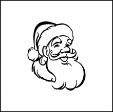 Load image into Gallery viewer, Santa Claus Face Vinyl Decal
