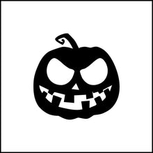 Load image into Gallery viewer, Jack O Lantern Pumpkin #2 Vinyl Decal

