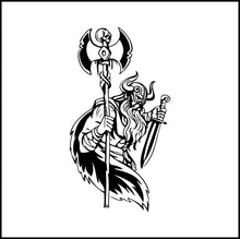 Load image into Gallery viewer, Viking With Sword Vinyl Decal
