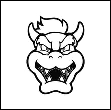 Load image into Gallery viewer, Bowser Face/Head Vinyl Decal
