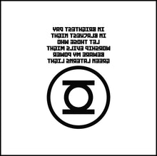Load image into Gallery viewer, Green Lantern Logo And Words Vinyl Decal
