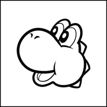 Load image into Gallery viewer, Yoshi Face/Head Vinyl Decal
