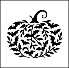 Load image into Gallery viewer, Batty Pumpkin Jack O Lantern With Bats Vinyl Decal
