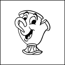 Load image into Gallery viewer, Teacup Cartoon Chip Potts Vinyl Decal
