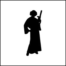 Load image into Gallery viewer, Princess Leia Silhouette Vinyl Decal
