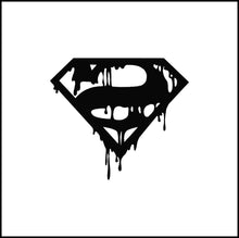 Load image into Gallery viewer, Superman Logo/Symbol Dripping Vinyl Decal
